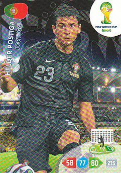 Helder Postiga Portugal Panini 2014 World Cup #278